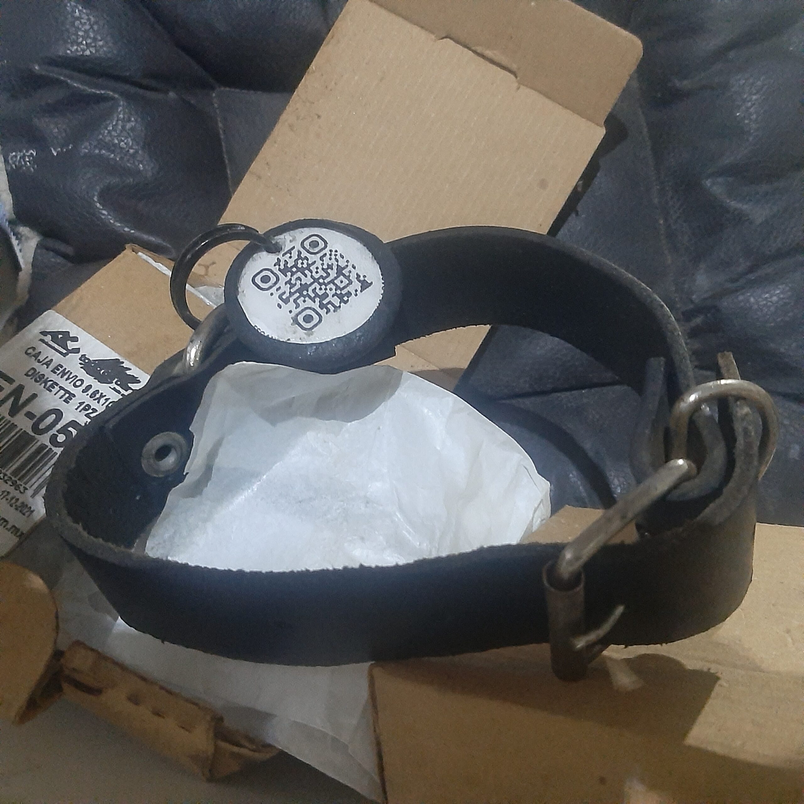 SISTEMA ID QR LULUPEZ SERIE A COLLAR CON PLACA QR IDENTIFICACION MASCOTAS MEXICO