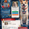 SEGURIDAD PARA MASCOTAS Y DUEÑOS RESPONSABLES. PLACA CON CODIGO QR SIN DATOS EXPUESTOS, ESCANEA, PULSA, REENCUENTRO