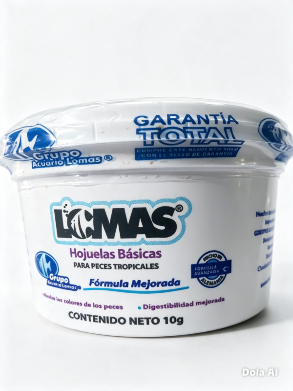 lulu pez alimentos acuario 04 LOMAS Hojuelas Básicas Fórmula C 10 g