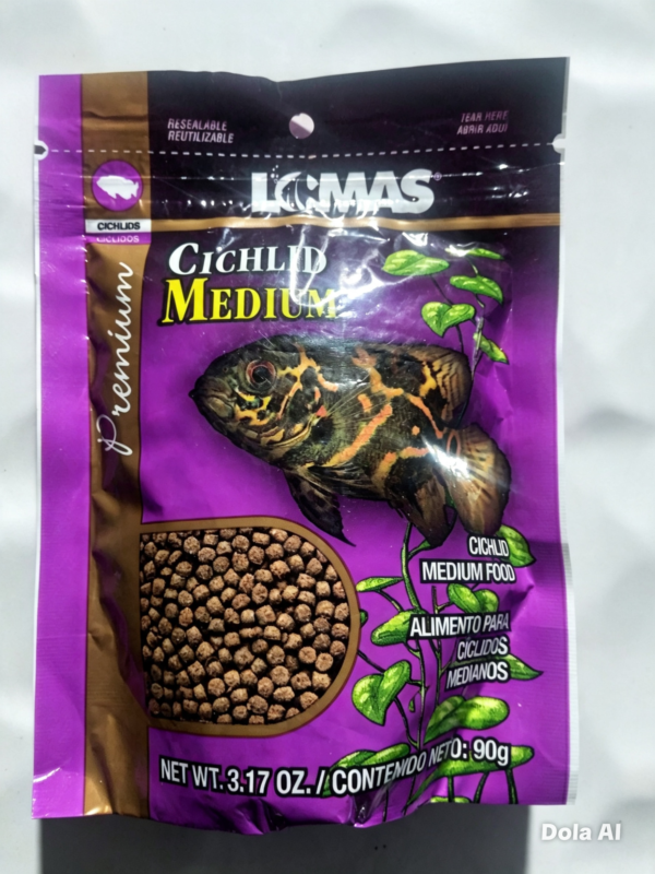 lulu pez alimentos acuario 13 LOMAS Cíclido Mediano Pellets 90 g