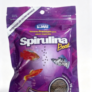 lulu pez alimentos acuario 14 LOMAS Spirulina Boost 70 g