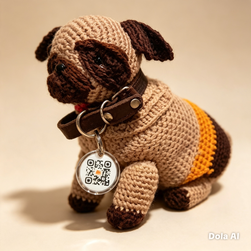 Mascota utilizando Lulú Pez ID